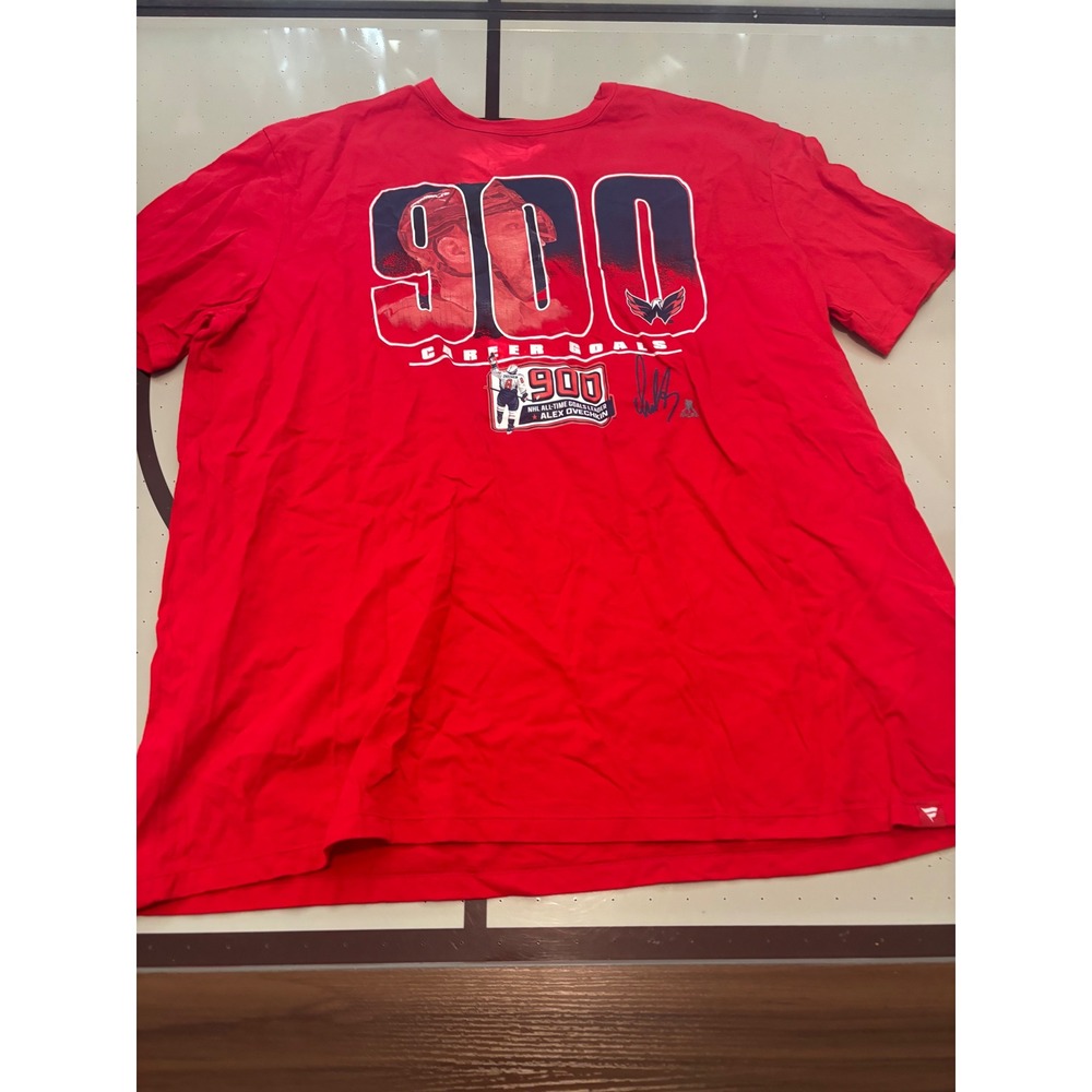 Fanatics Alex Ovechkin Washington Capitals 900 Career Goals Red T-Shirt Mens 2XL